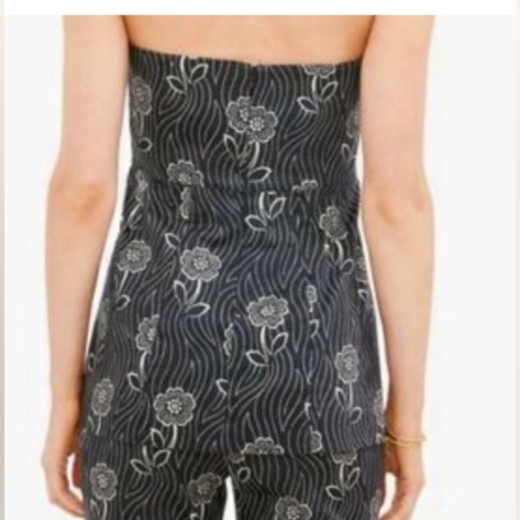 Nwt tuckernuck Black Floral Marnie Top midnight  posy xl - Picture 2 of 3